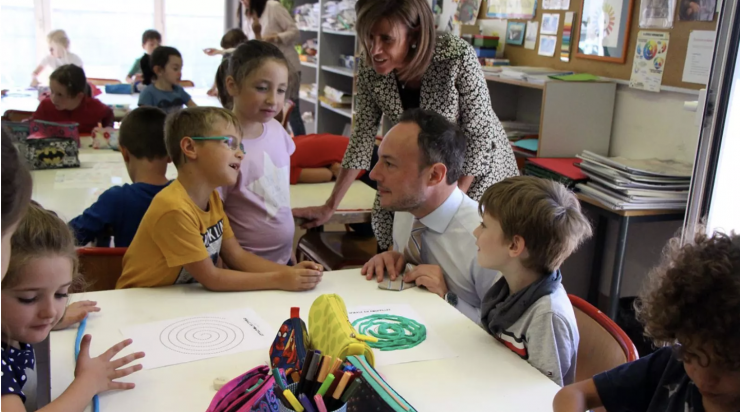 Visita del cap de Govern, Xavier Espot, i la ministra d'Educació, Ester Vilarrubla, a dos centres educatius del país.
